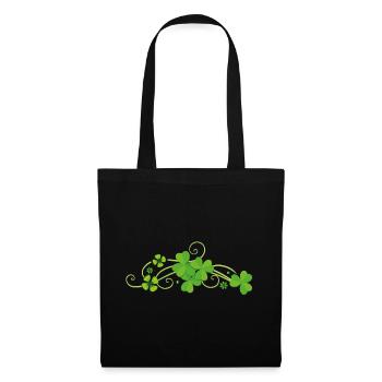 Trèfle chanceux trèfle Saint Patrick St-Sylvestre - Sac en tissu - noir - Devant