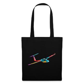 Planeur pilote - Sac en tissu - noir - Devant