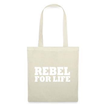 Rebel for life - Stoffbeutel - Natur - Vorne