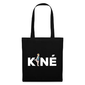 Kiné Cadeau pour Masseur Kinésithérapeute - Sac en tissu - noir - Devant
