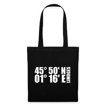 Limoges coordinates - Tote Bag - black - Front