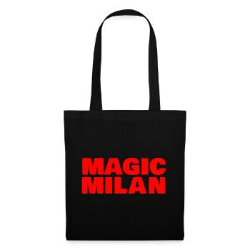 Magic Milan Logo Rot - Stoffbeutel - Schwarz - Vorne