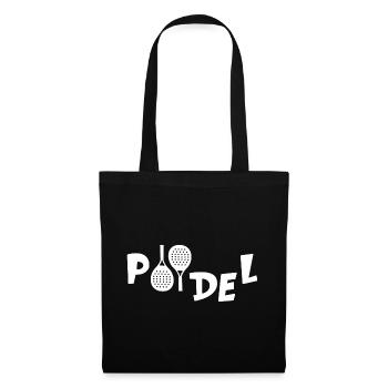 Padel Padel Tennis Padel Raquettes de Tennis - Sac en tissu - noir - Devant