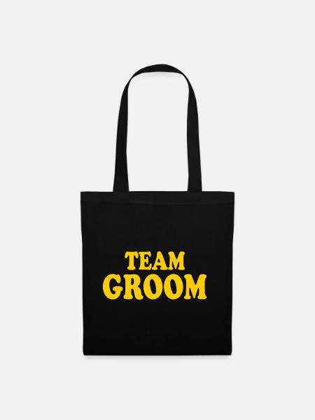 Team groom - Stoffbeutel - Schwarz