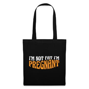 Je ne suis pas grosse Je suis enceinte 8 - Sac en tissu - noir - Devant