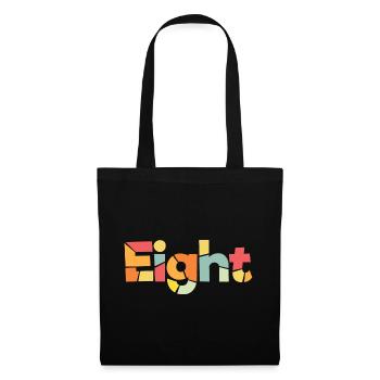 Eight - 8 Years Old Birthday, 8 Year Anniversary - Tote Bag - black - Front