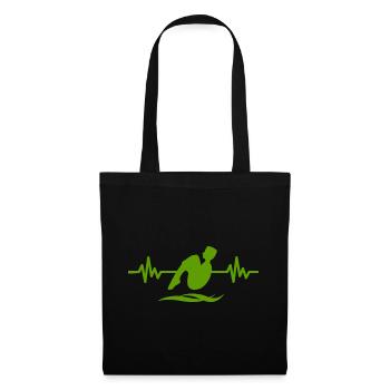 Heartbeat diver - water sports athlete - Tote Bag - black - Front