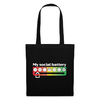 My social battery - Tote Bag - black - Front