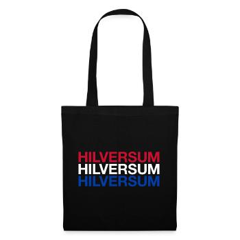 HILVERSUM Netherlands Niederlande Flagge - Stoffbeutel - Schwarz - Vorne