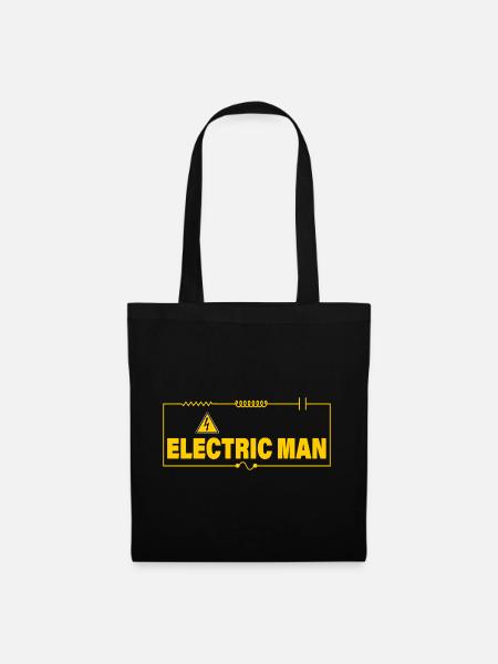 HOMME ELECTRIQUE - Sac en tissu - noir
