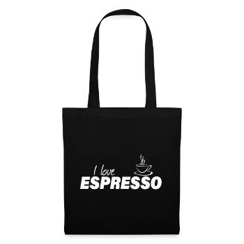 I LOVE ESPRESSO - Stoffbeutel - Schwarz - Vorne
