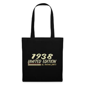Cadeau D'anniversaire 1938 Idée Cadeau 1938 - Sac en tissu - noir - Devant