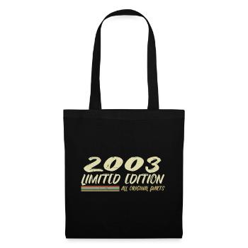 Cadeau D'anniversaire 2003 Idée Cadeau 2003 - Sac en tissu - noir - Devant