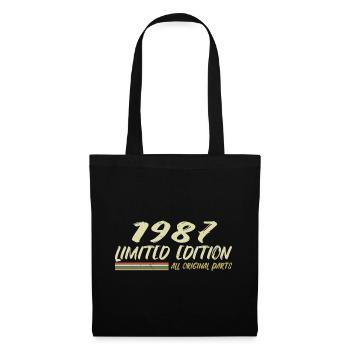 Cadeau D'anniversaire 1987 Idée Cadeau 1987 - Sac en tissu - noir - Devant