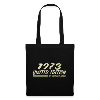 1973 Geburtstagsgeschenkidee 1973 - Stoffbeutel - Schwarz - Vorne