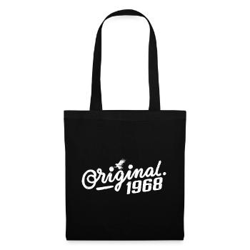Cadeau d’anniversaire original 1968 - Vintage 1968 - Sac en tissu - noir - Devant