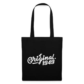 Cadeau d’anniversaire original 1949 - Vintage 1949 - Sac en tissu - noir - Devant