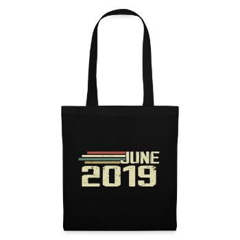 June 2019 Anniversary June 2019 June 2019 Birthday - Tote Bag - black - Front