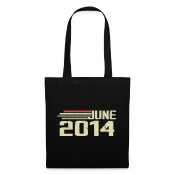 Juin 2014 Anniversaire Juin 2014 Juin 2014 Anniversaire - Sac en tissu - noir - Devant