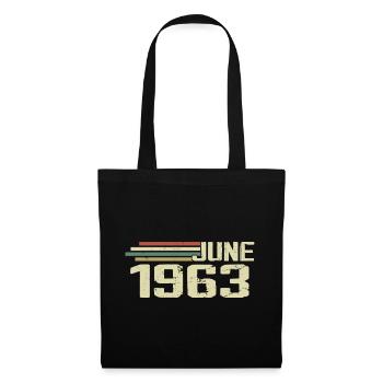 June 1963 Anniversary June 1963 June 1963 Birthday - Tote Bag - black - Front