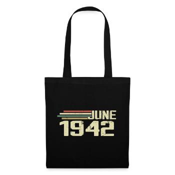 June 1942 Anniversary June 1942 June 1942 Birthday - Tote Bag - black - Front