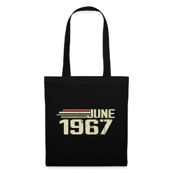 June 1967 Anniversary June 1967 June 1967 Birthday - Tote Bag - black - Front