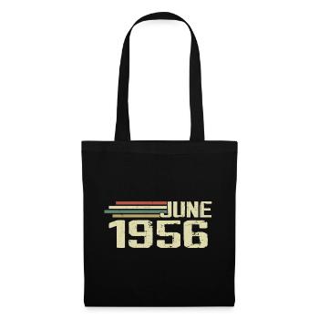 Juin 1956 Anniversaire Juin 1956 Juin 1956 Anniversaire - Sac en tissu - noir - Devant