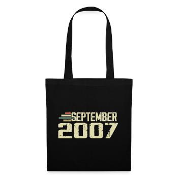 September 2007 Vintage Geschenkidee September 2007 - Stoffbeutel - Schwarz - Vorne