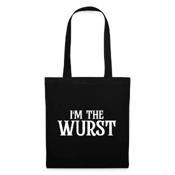 I'm The Wurst - Stoffbeutel - Schwarz - Vorne