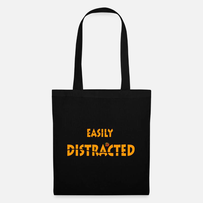 Easily Distracted - Tote Bag - black