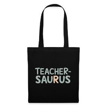 Teacher-saurus 9 - Stoffbeutel - Schwarz - Vorne