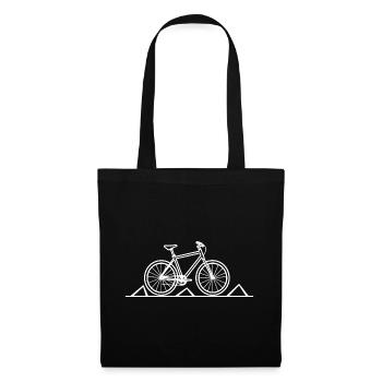 Mountain Biking Drawing - Tote Bag - black - Front