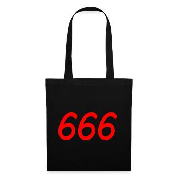 666 - Tote Bag - black - Front