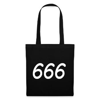 666 - Tote Bag - black - Front