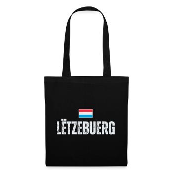 Flag of Luxembourg, Luxembourg patriot - Tote Bag - black - Front