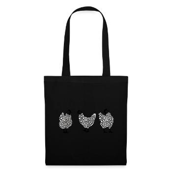 Chicken with heart - Tote Bag - black - Front