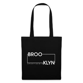 Stilvolles Brooklyn Sporttrend Design - Stoffbeutel - Schwarz - Vorne