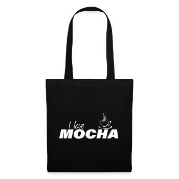 J’ADORE LE MOKA - Sac en tissu - noir - Devant