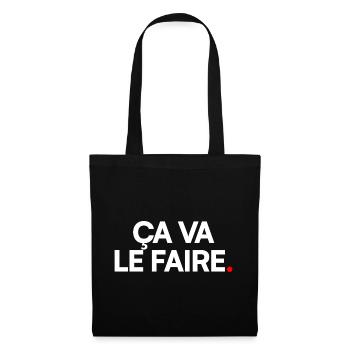 Ça va le faire - Sac en tissu - noir - Devant