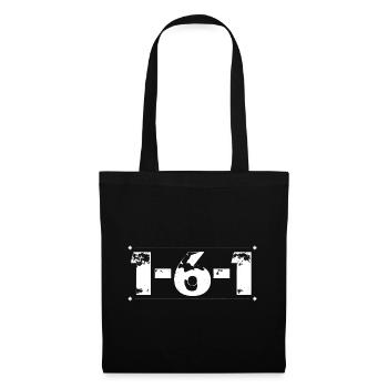 1 6 1 Number Number Grunge Typography Graphic - Tote Bag - black - Front