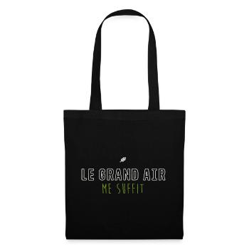Le Grand Air Me Suffit - Nature Minimaliste - Sac en tissu - noir - Devant