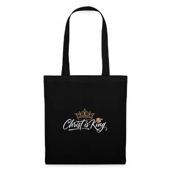 Christ is King - Krone Design - Sac en tissu - noir - Devant