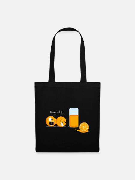 Pauvre Juju… - Sac en tissu - noir