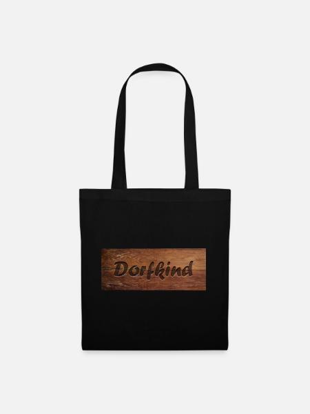Dorfkind - Stoffbeutel - Schwarz