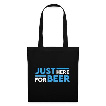 Seulement ici pour la fête de la bière à Majorque - Sac en tissu - noir - Devant