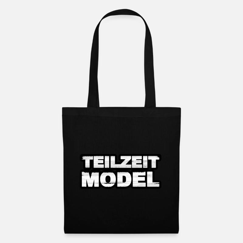 Teilzeit Model - Stoffbeutel - Schwarz