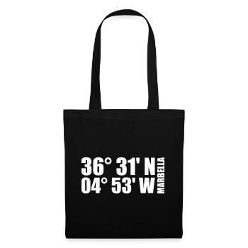 Coordonnées de Marbella - Sac en tissu - noir - Devant