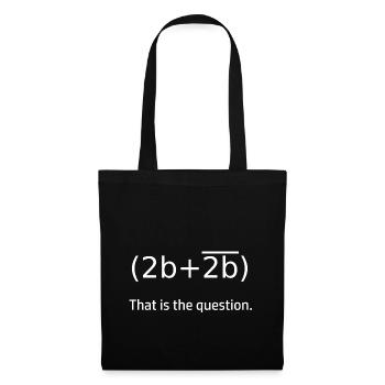 Switching algebra To be or not to be - Tote Bag - black - Front