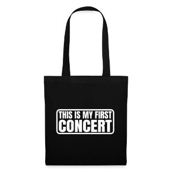 This is My First Concert 42 - Tote Bag - black - Front