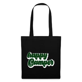 happy Camper - Stoffbeutel - Schwarz - Vorne